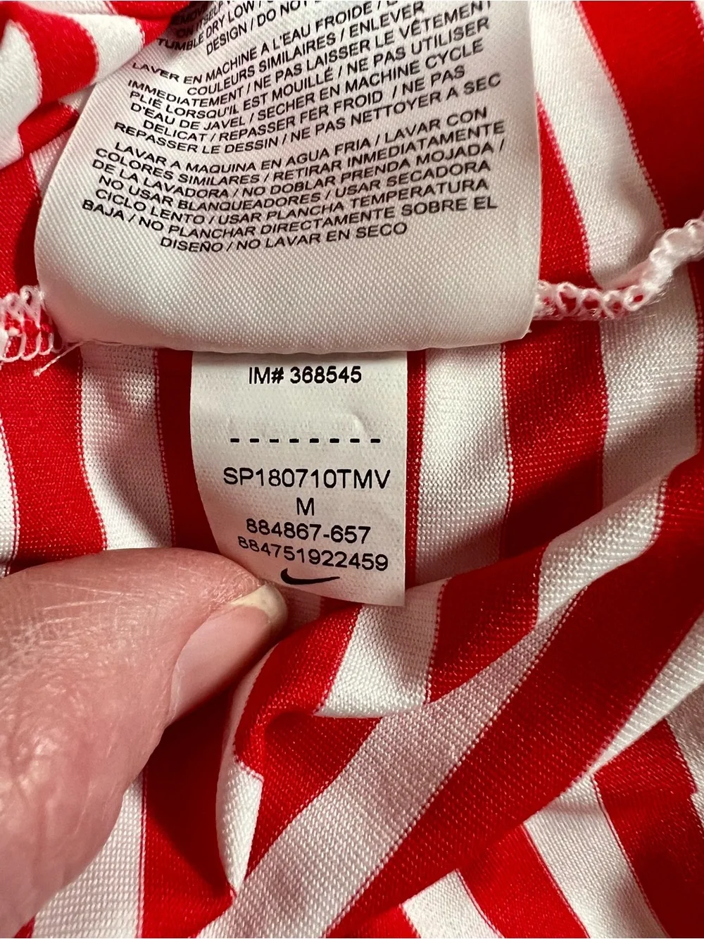 NWOT Nike Golf Dri-FIT Daytona International Speedway Polo Women’s M Red White